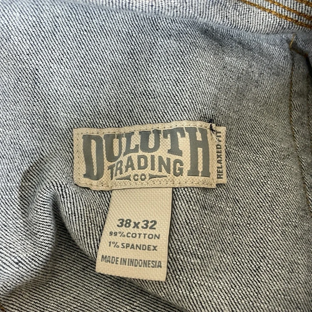 Duluth Trading Jeans Mens 36x30 Blue Flex Ballroom Relaxed Fit Dark Wash 20207